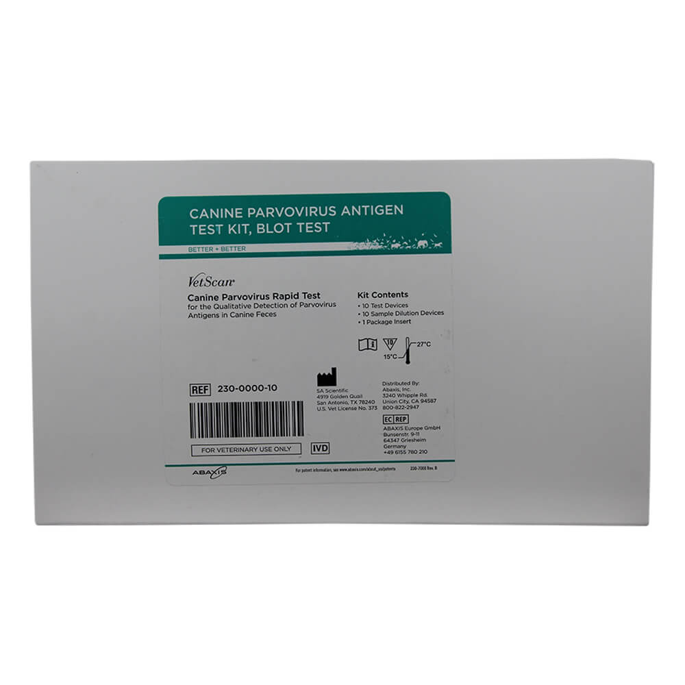 abaxis parvovirus antigen test kit  10 ct