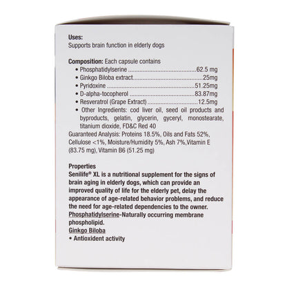 Senilife XL Nutritional Supplement for Elderly Dogs 30 ct