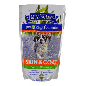 the missing link pet kelp skin & coat formula limited ingredient superfood supplement