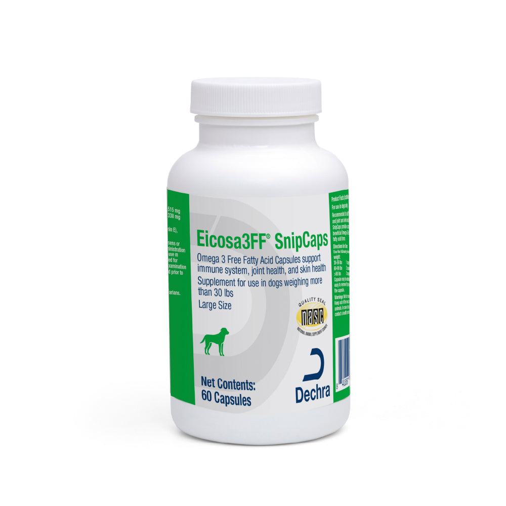eicosa3ff snipcaps, large, >30lbs, 60 ct