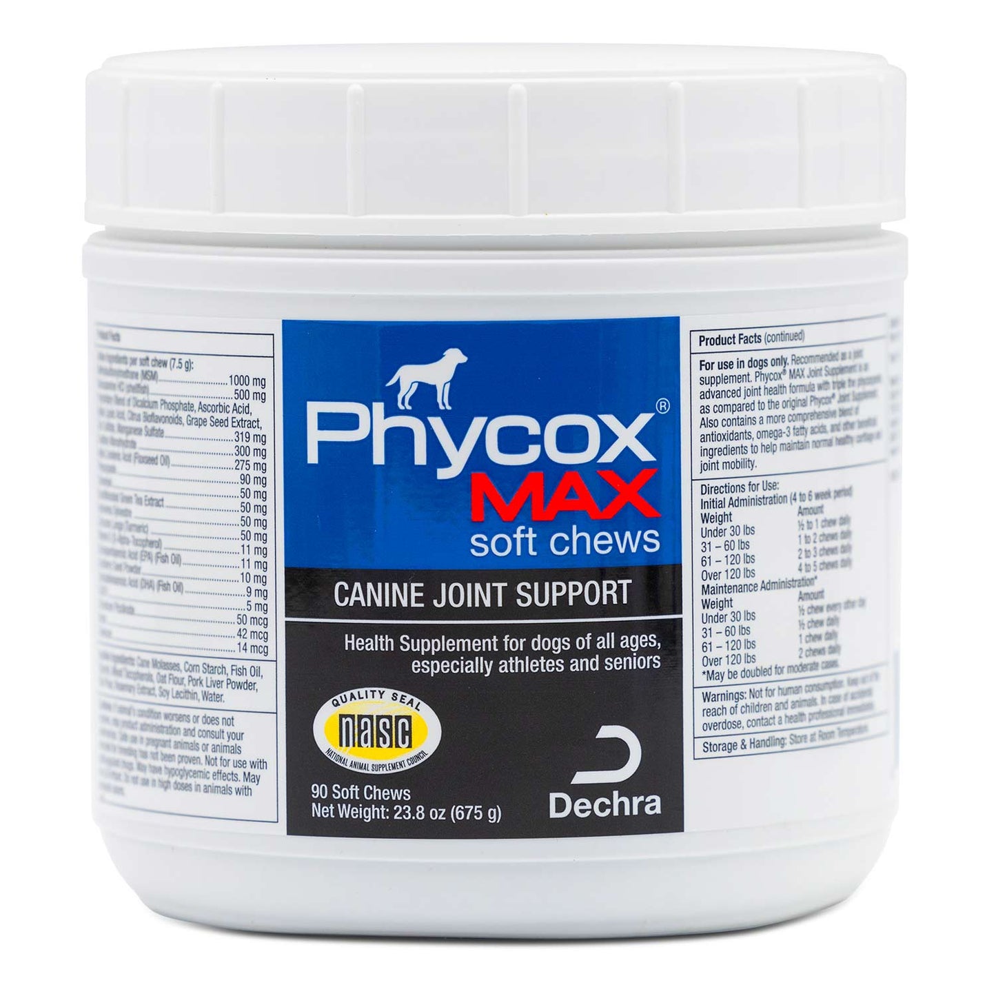 phycox max joint supplement soft chews, 90 ct