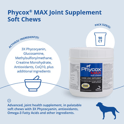 Phycox MAX Joint Supplement Soft Chews, 90 ct