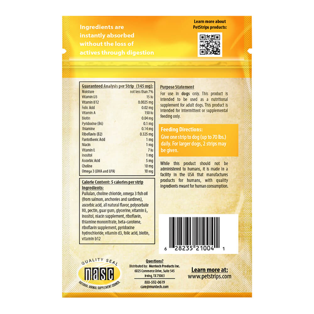 petstrips multi vitamin adult for dogs 30 strips