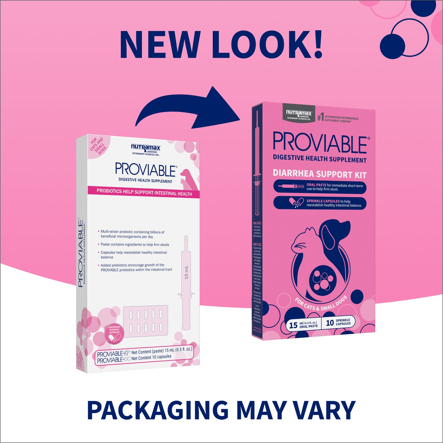 proviable-kp/dc kit for small dogs and cats, 15 ml paste/10 capsules