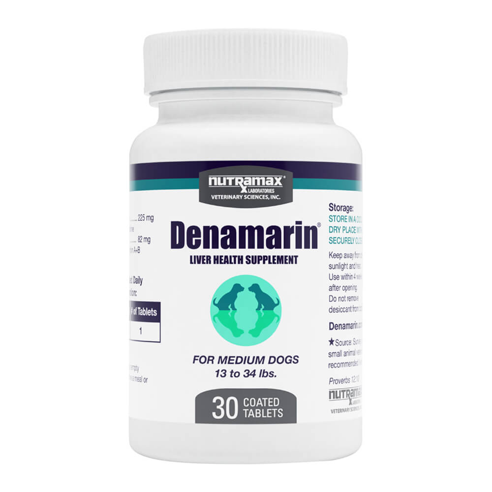 denamarin medium dogs 225 mg x 30 tablet bottle