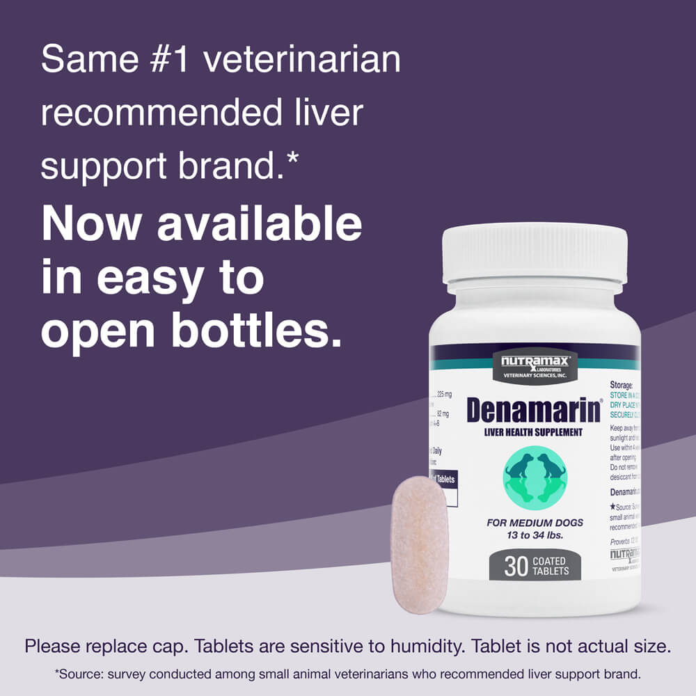 denamarin medium dogs 225 mg x 30 tablet bottle
