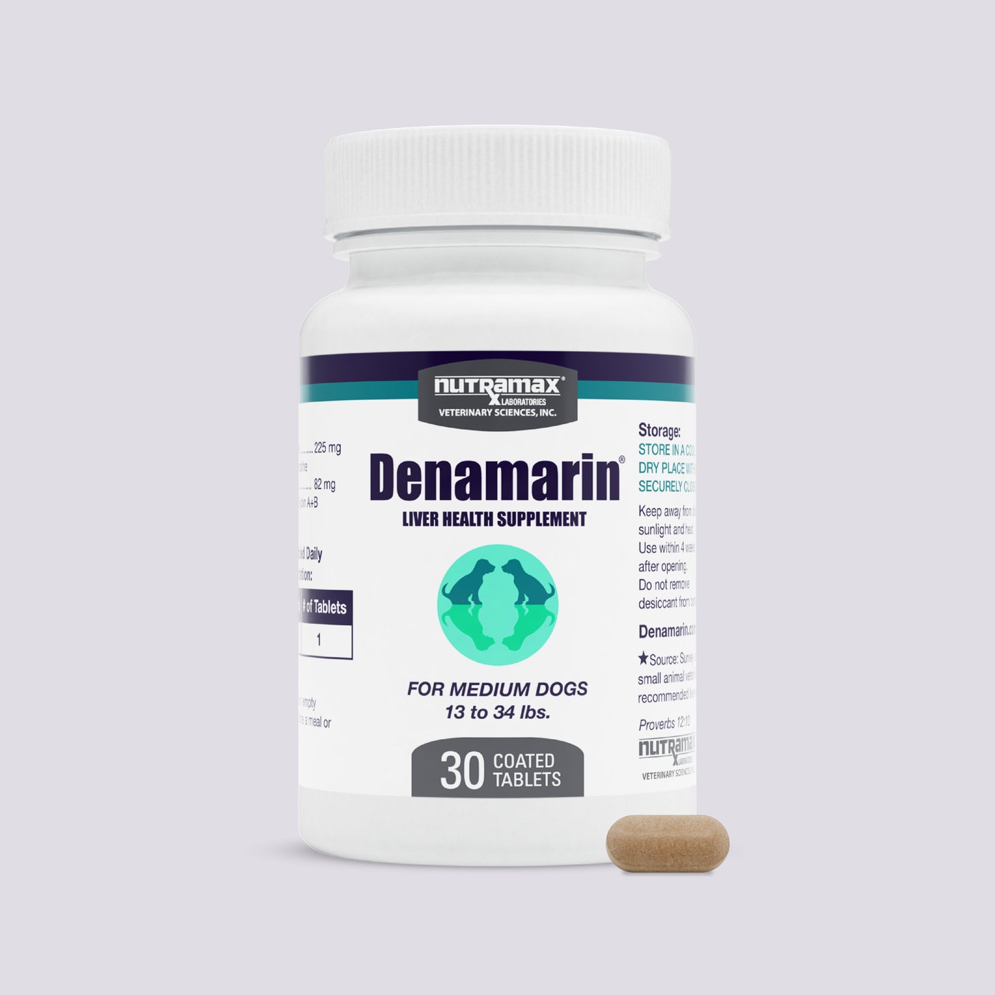 denamarin medium dogs 225 mg x 30 tablet bottle