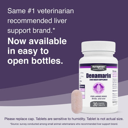 Denamarin Large Dogs  425mg x 30 Tablet Bottle