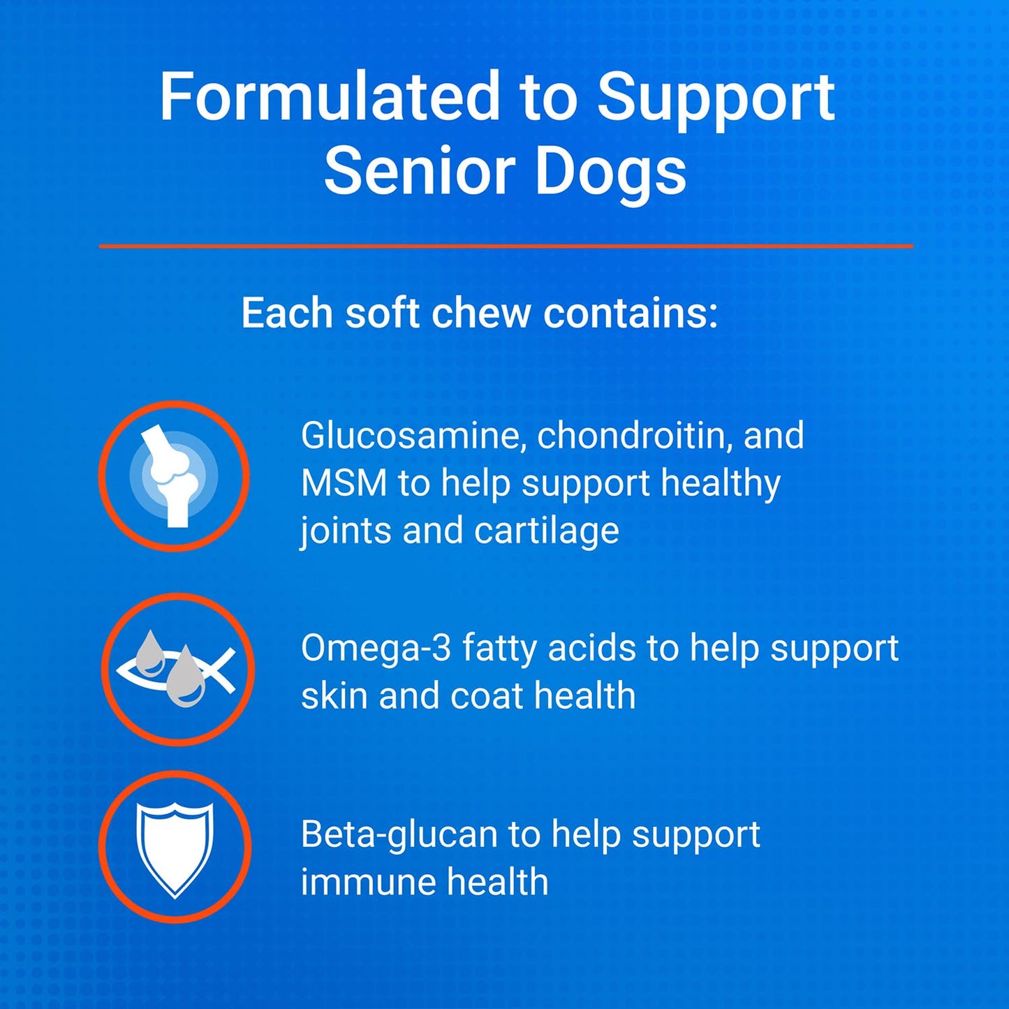 nutramax cosequin senior joint health supplement for senior dogs, 120 soft chews