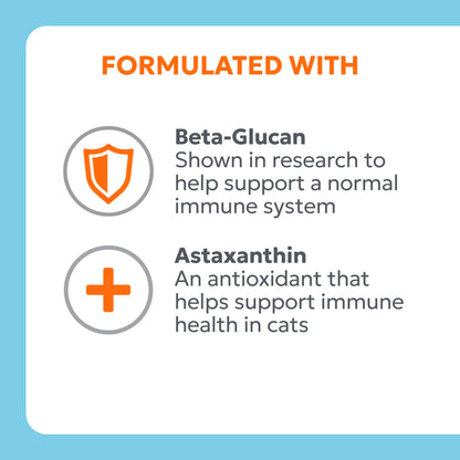 Nutramax Imuquin Immune Health Supplement Powder for Cats, With Beta Glucans, With Astaxanthin, 30 Sprinkle Capsules