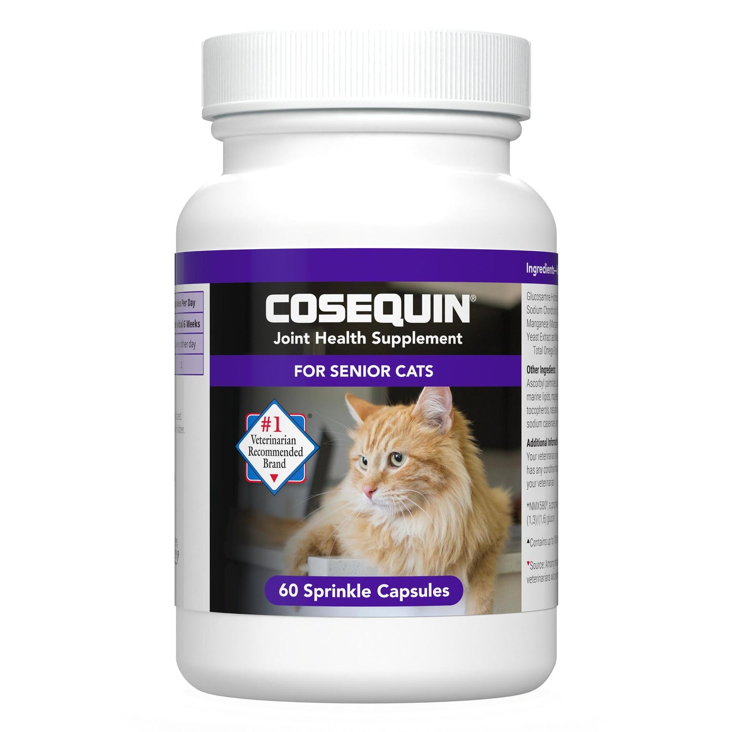 cosequin senior joint health supplement for cats, 60 sprinkle capsules