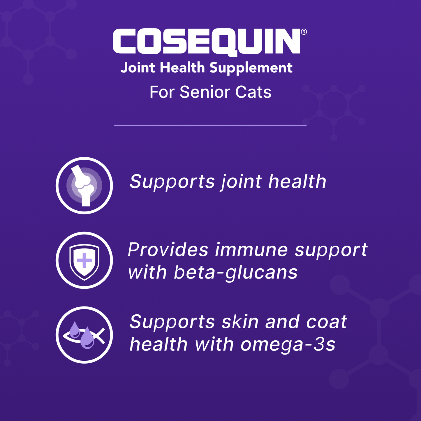 cosequin senior joint health supplement for cats, 60 sprinkle capsules