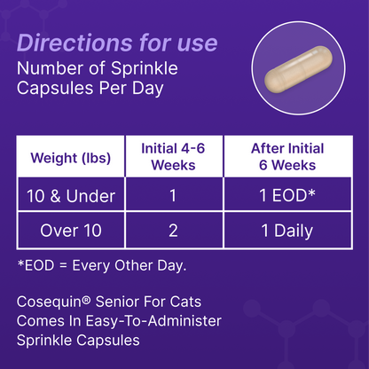 Cosequin Senior Joint Health Supplement for Cats, 60 Sprinkle Capsules