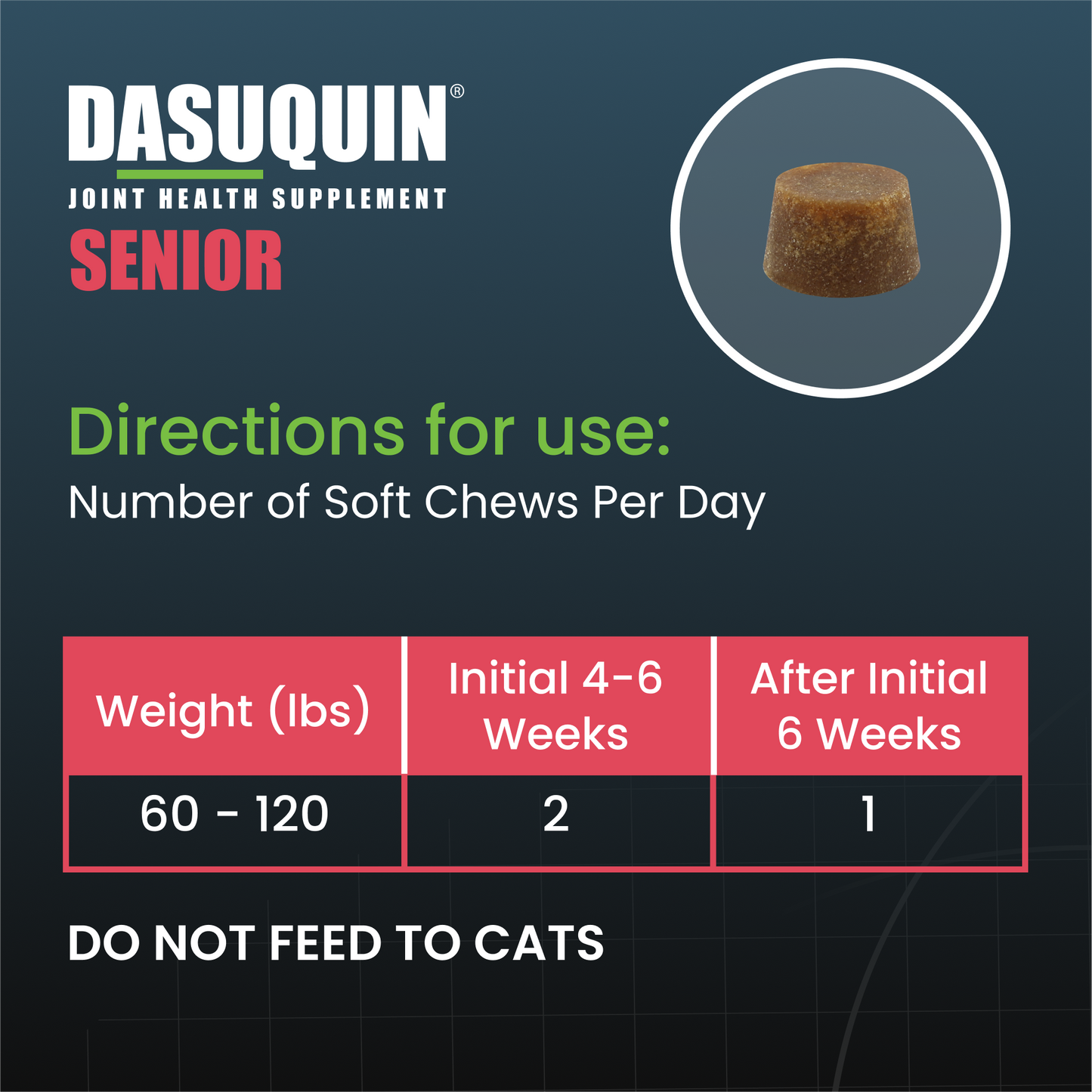 dasuquin senior joint health supplement for large dogs, 84 soft chews