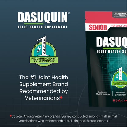 Dasuquin Senior Joint Health Supplement for Large Dogs, 84 Soft Chews
