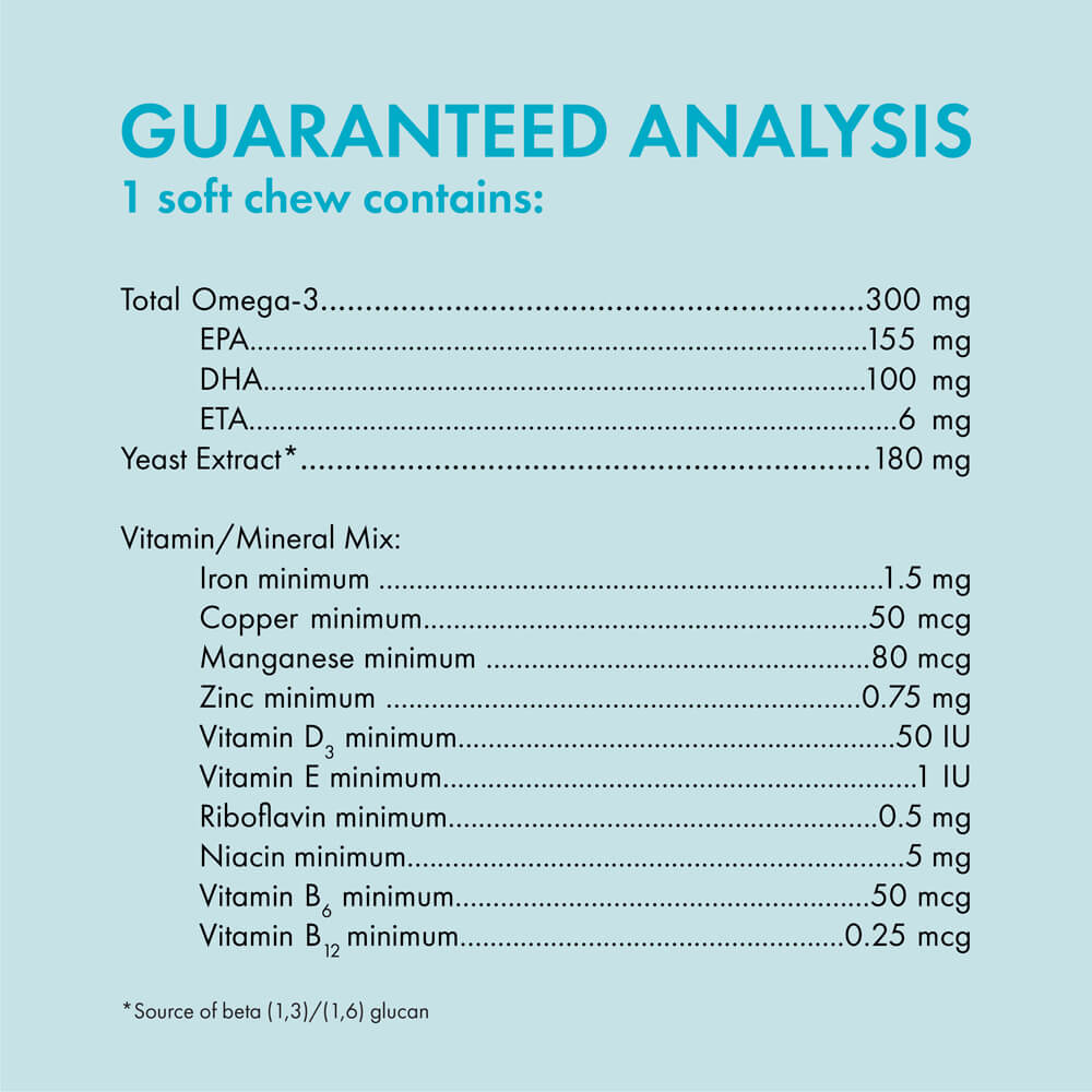welactin daily omega-3 supplement for dogs, 60 soft chews