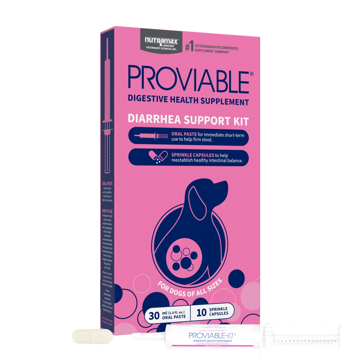 proviable-kp/dc kit for medium and large dogs, 30 ml paste/10 capsules