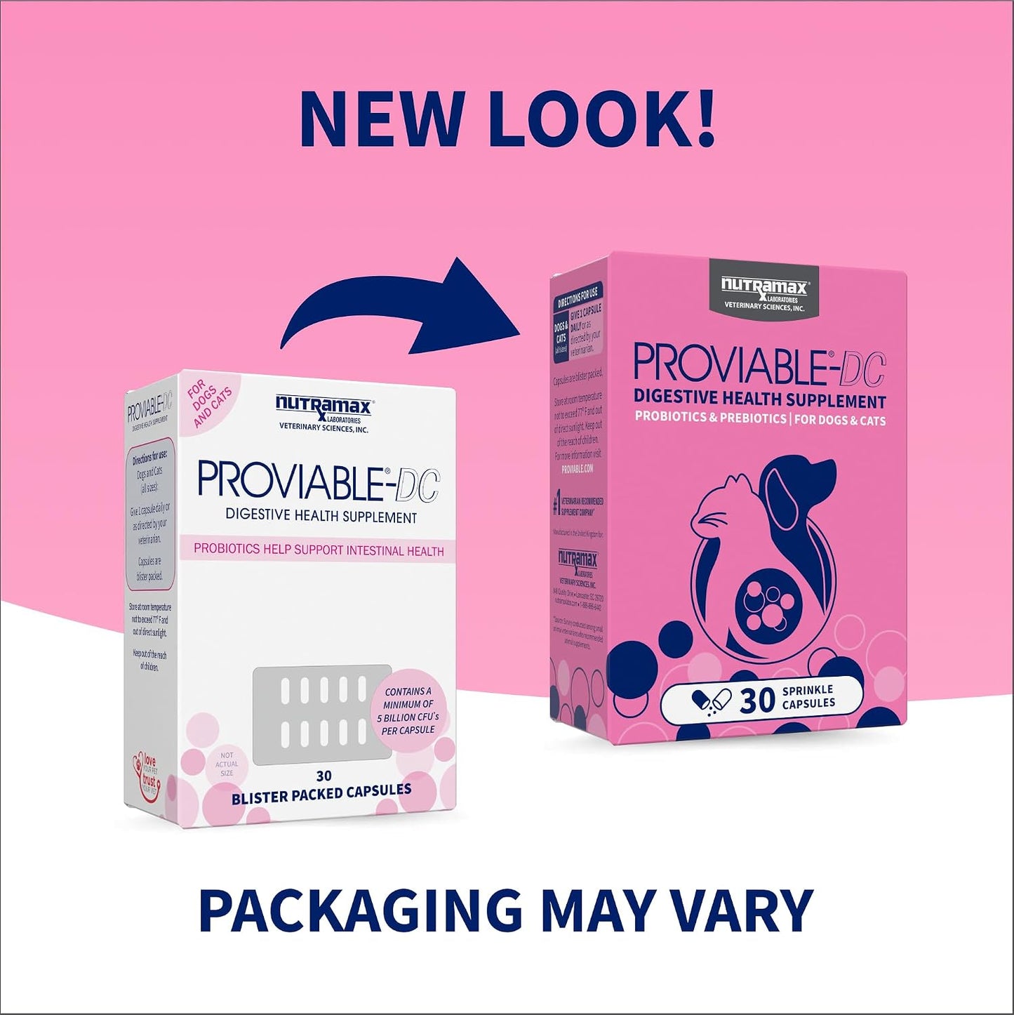 proviable-dc for dogs and cats, 30 capsules