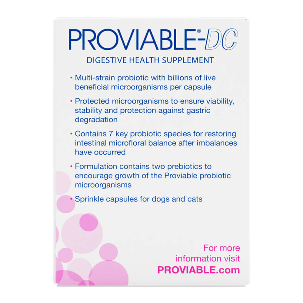 proviable-dc for dogs and cats, 30 capsules