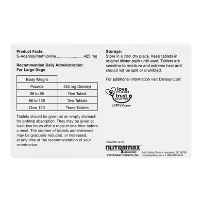 Denosyl for Large Dogs  425 mg  30 Stabilized Tablets