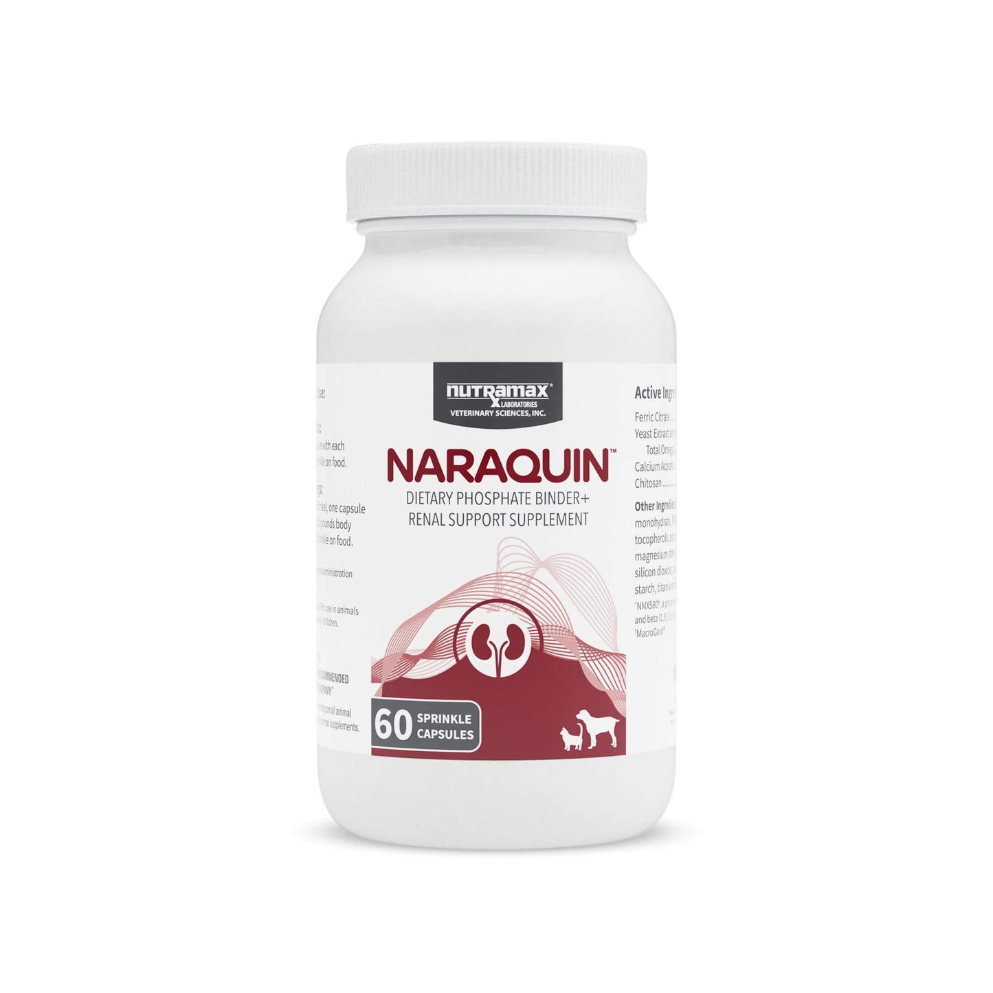 naraquin for cats & dogs of all sizes, 60 count