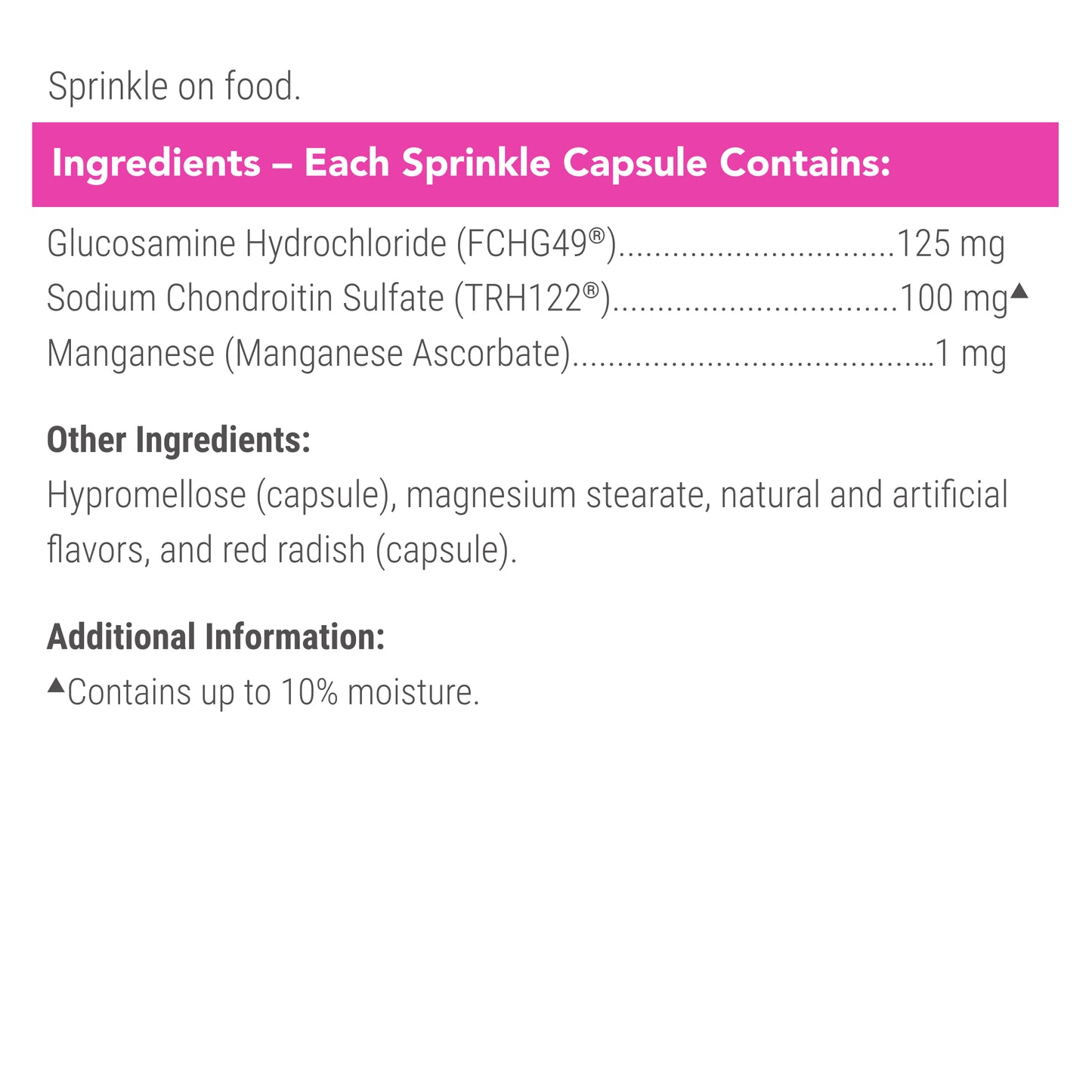 cosequin for cats  80 sprinkle capsules