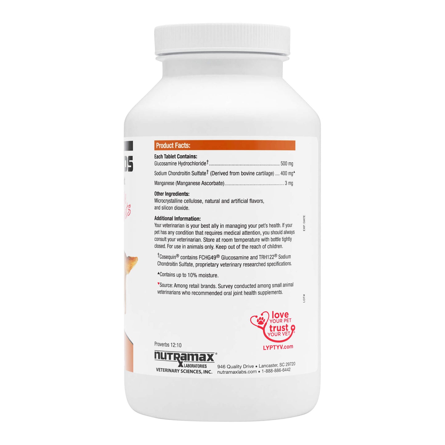 cosequin ds chewable tablets with glucosamine & chondroitin 250ct