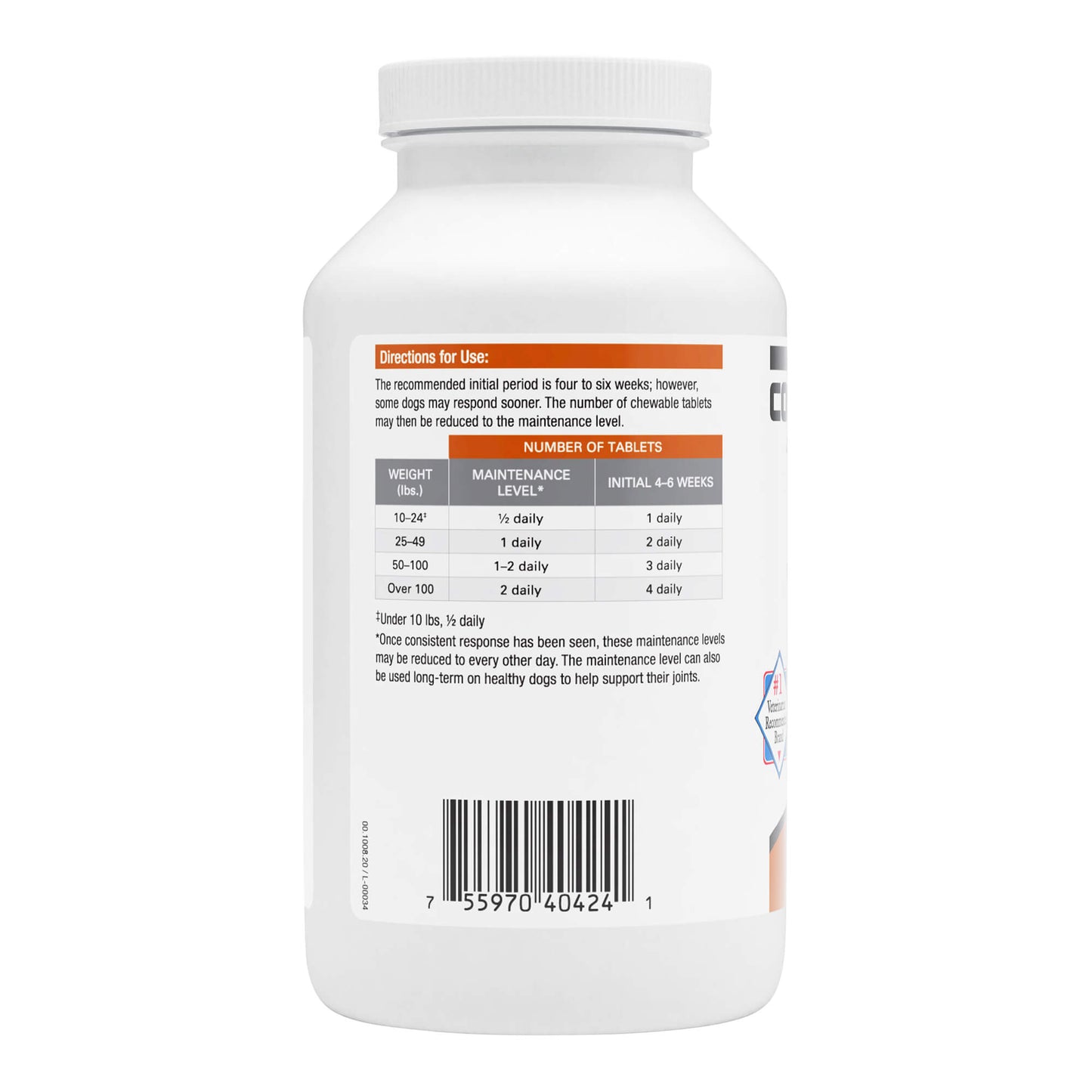 cosequin ds chewable tablets with glucosamine & chondroitin 250ct