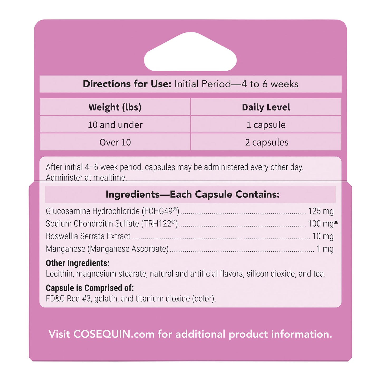 cosequin for cats  60 count capsule  professional