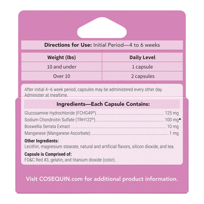 Cosequin for Cats  60 Count Capsule  Professional