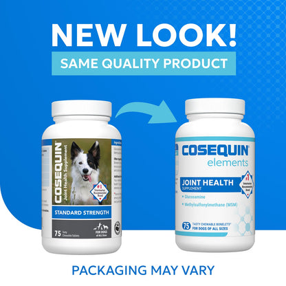 Cosequin Joint Health Supplement for Dogs  75 Chewable Tablets