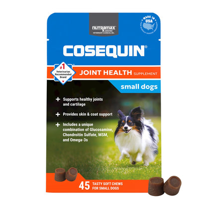 Cosequin Mini Soft Chews with MSM Plus Omega-3s for Little Dogs