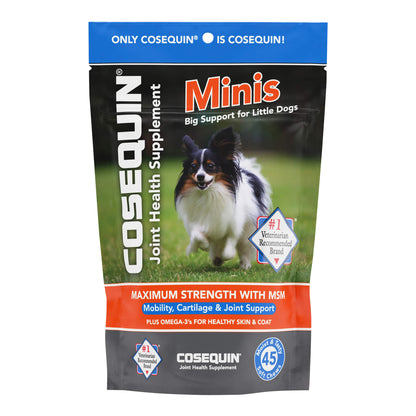 Cosequin Mini Soft Chews with MSM Plus Omega-3s for Little Dogs