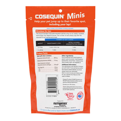 Cosequin Mini Soft Chews with MSM Plus Omega-3s for Little Dogs