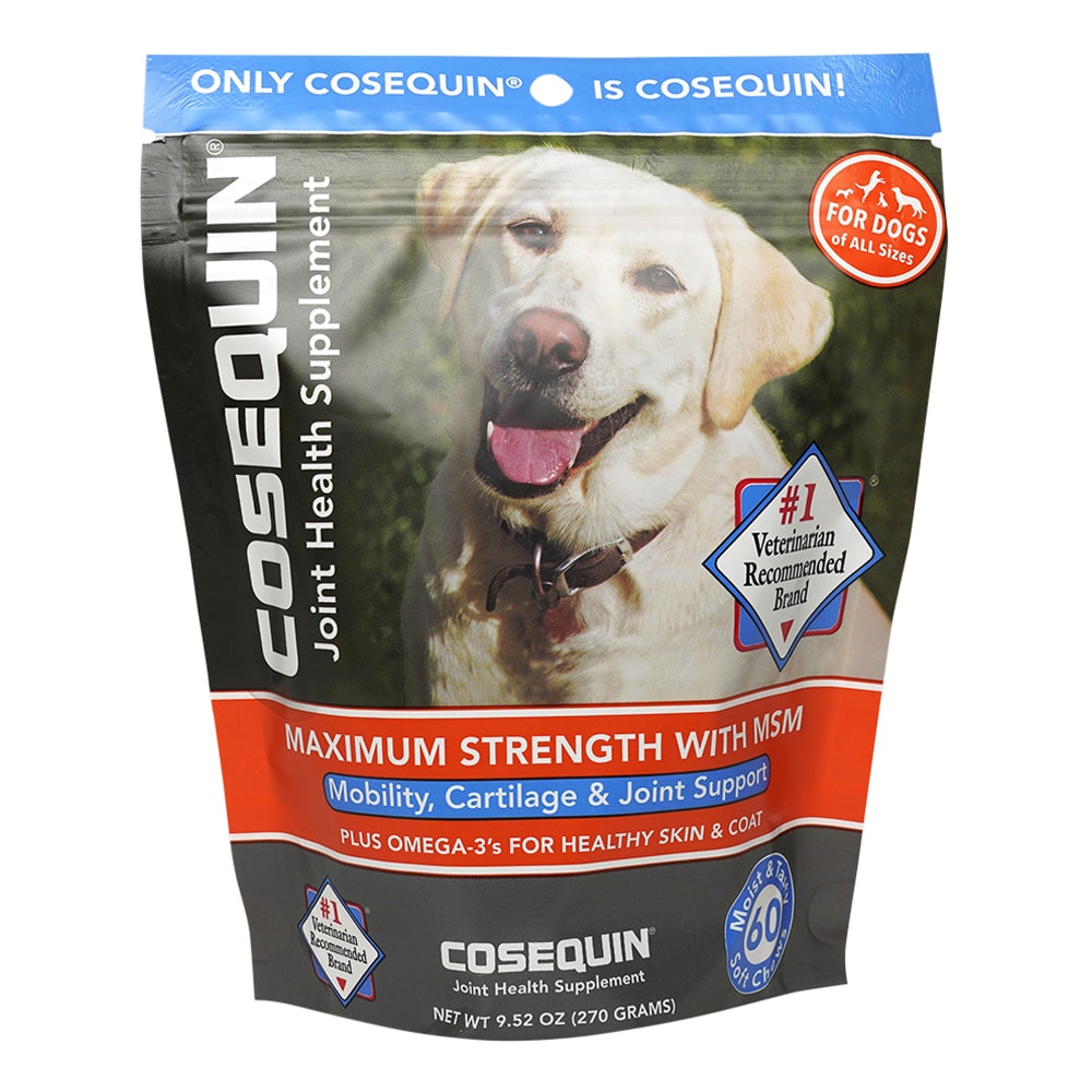 cosequin soft chews with msm plus omega-3s for dogs  60 ct