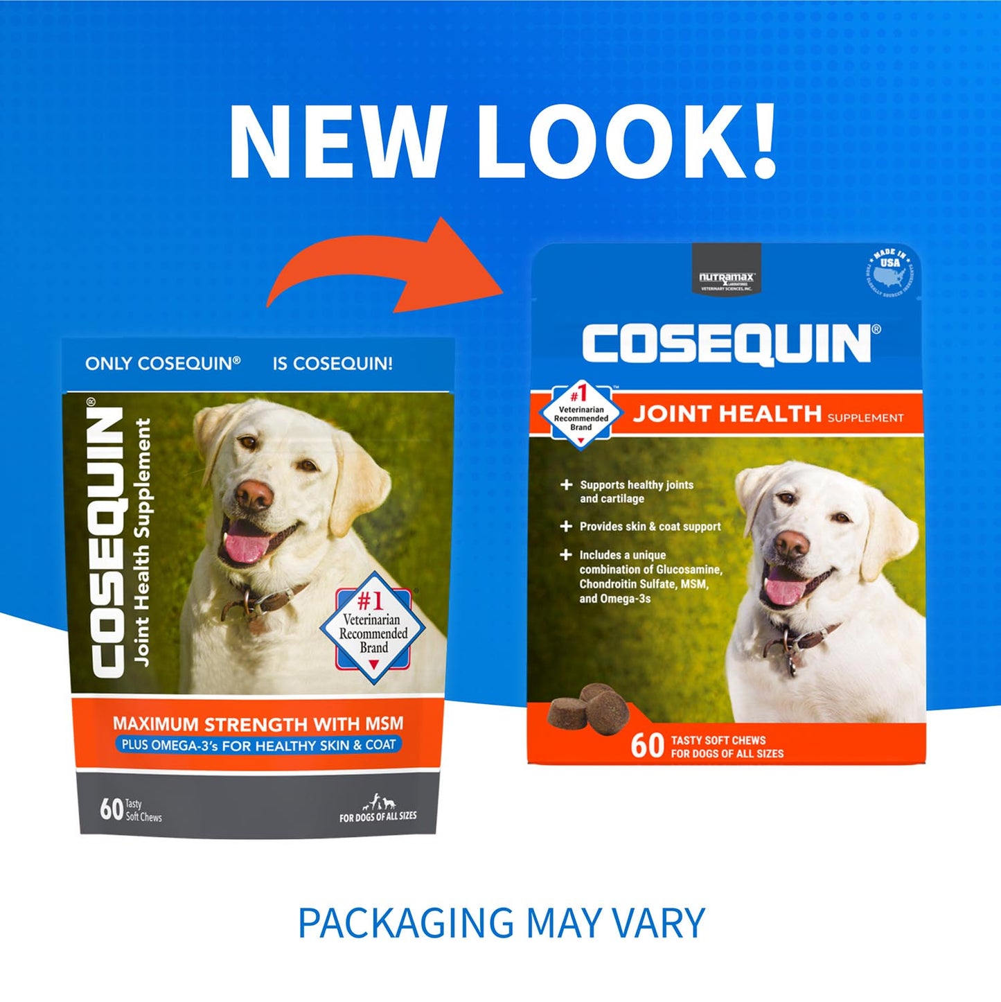 cosequin soft chews with msm plus omega-3s for dogs  60 ct