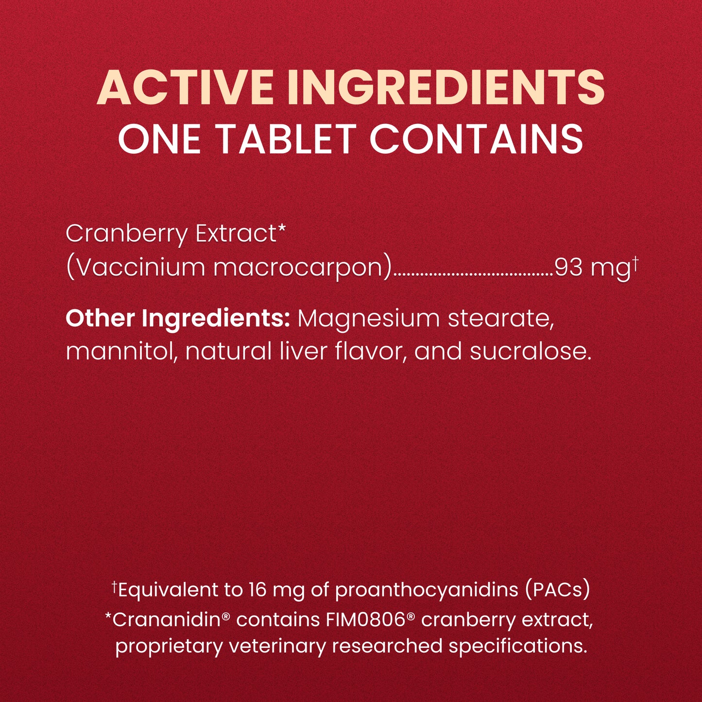 crananidin for dogs  75 chewable tablets