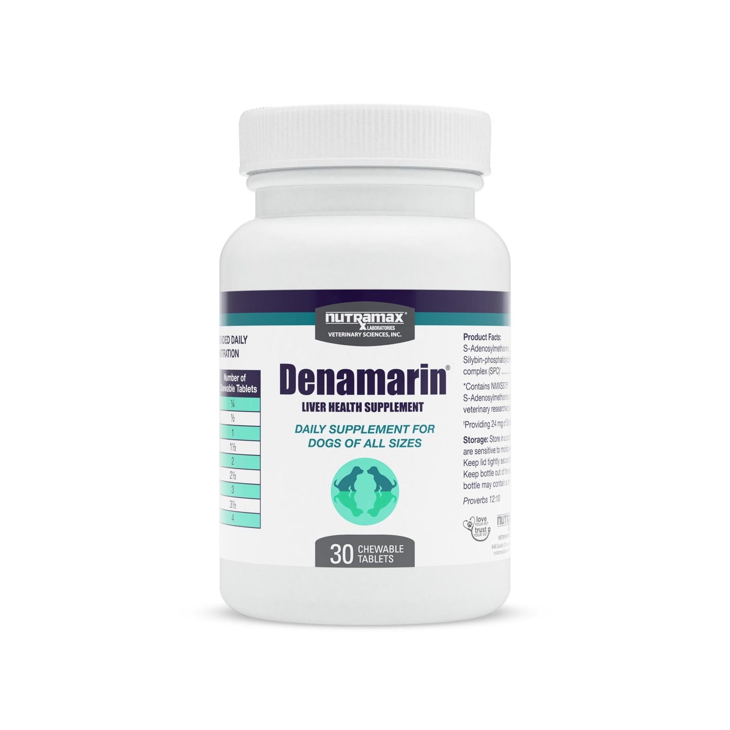denamarin for dogs  225mg  30 chewable tablets