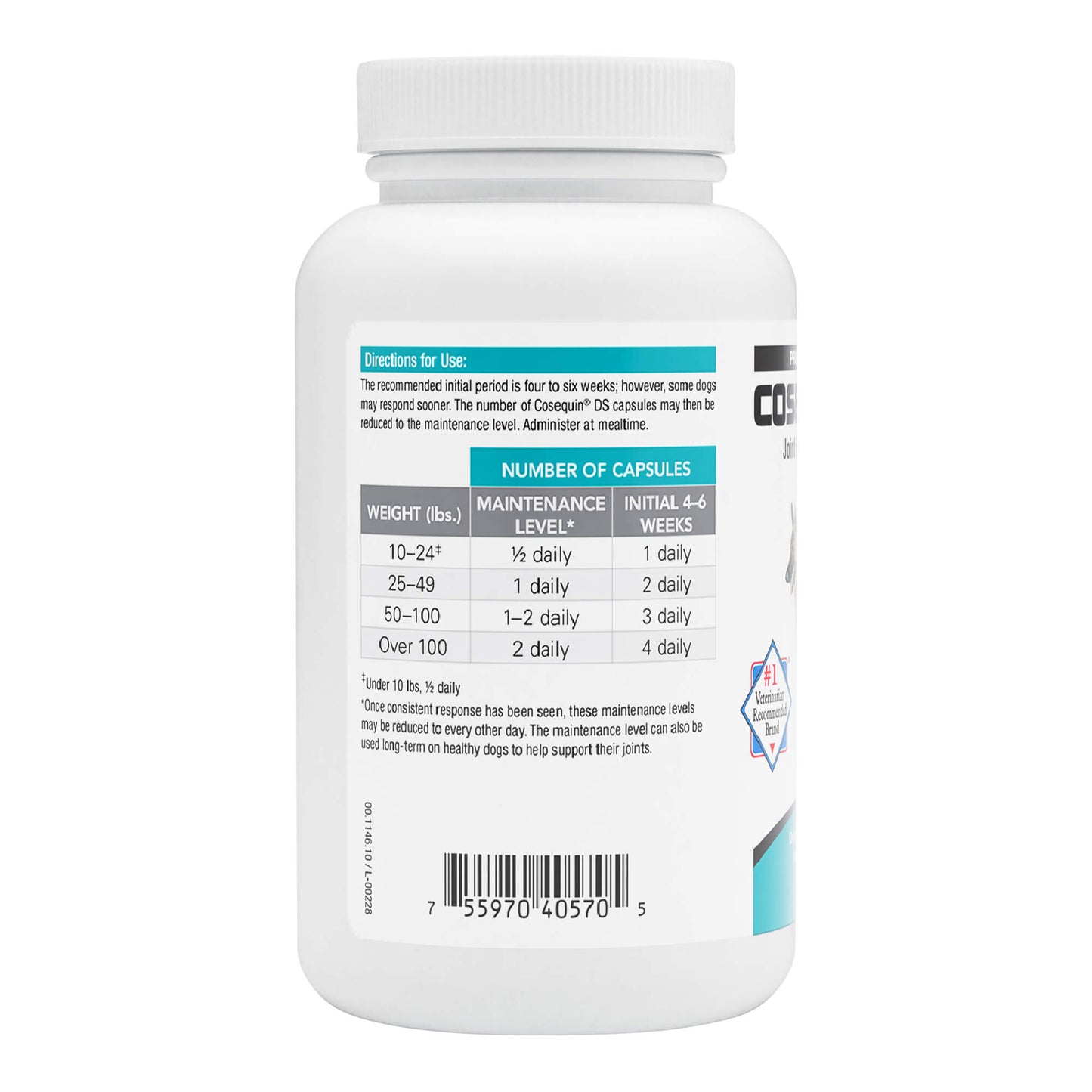 cosequin ds for dogs  132 sprinkle capsules  (professional line )