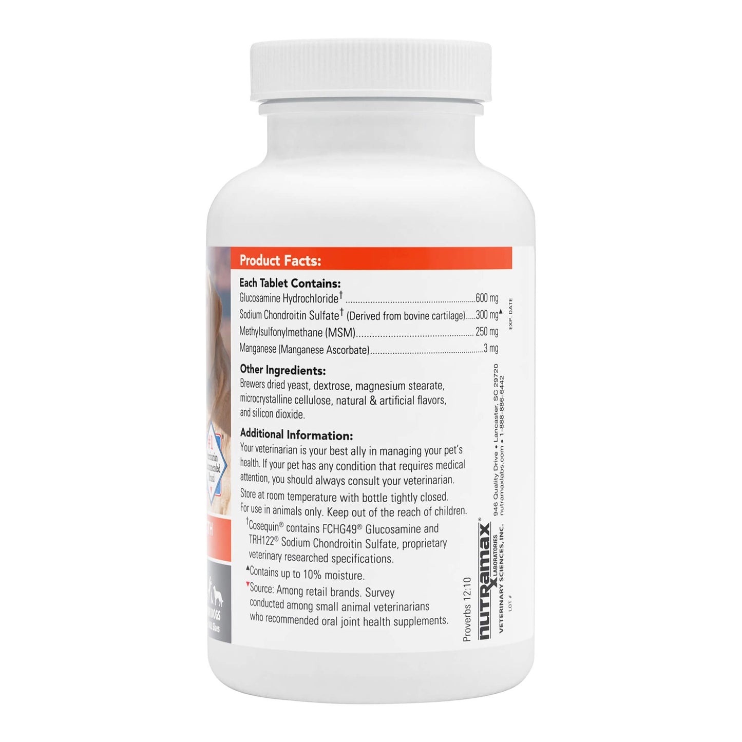 cosequin ds with msm for dogs  60 chewable tablets
