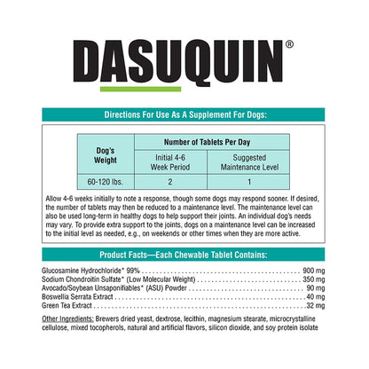 Nutramax Dasuquin for Large Dogs 60lbs and Over, Joint Health Supplement, Soft Chews, 150 Count