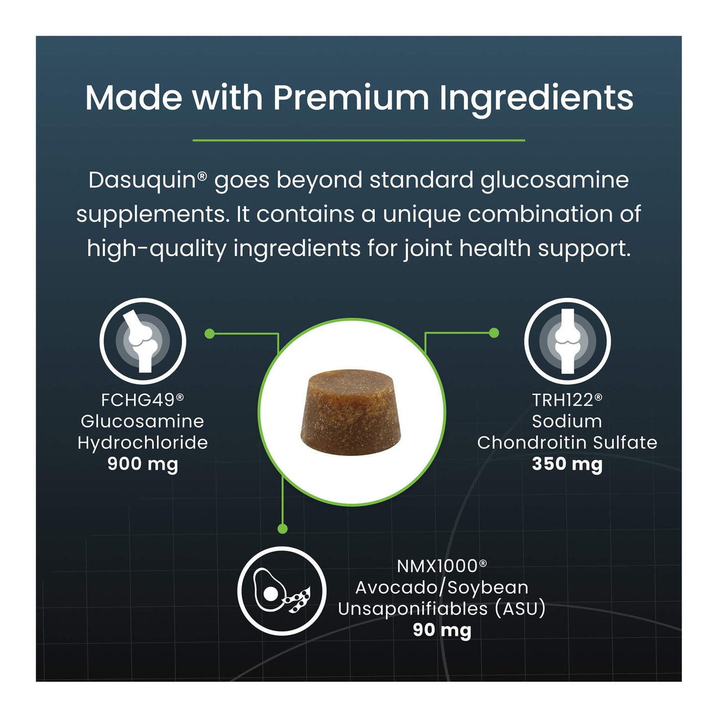 nutramax dasuquin for large dogs 60lbs and over, joint health supplement, soft chews, 150 count