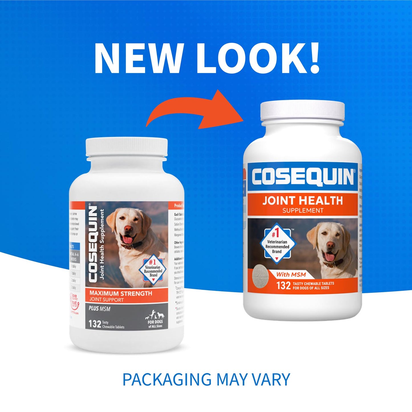 cosequin joint health supplement plus msm for dogs  132 chewable tablets