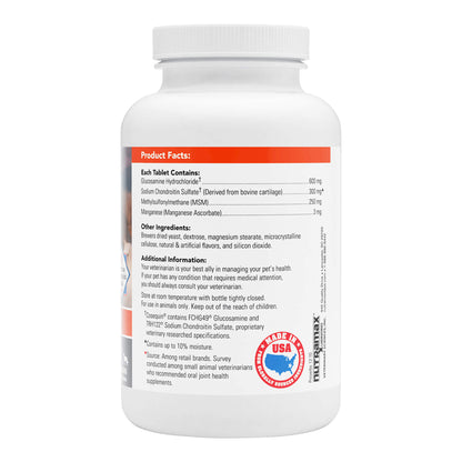 Cosequin Joint Health Supplement Plus MSM for Dogs  132 Chewable Tablets