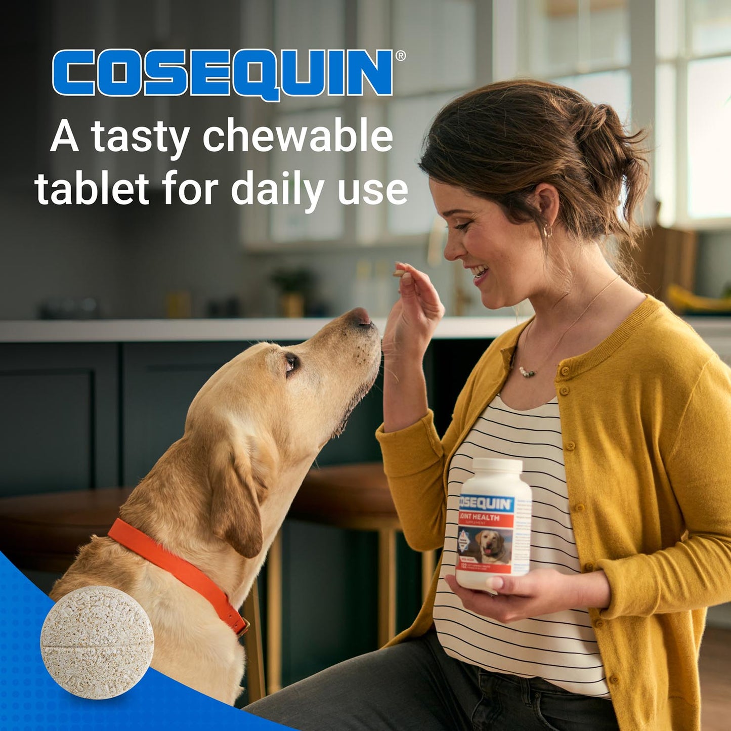 cosequin joint health supplement plus msm for dogs  132 chewable tablets