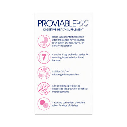 Proviable-DC Chew Tablets for Dogs, 60 ct