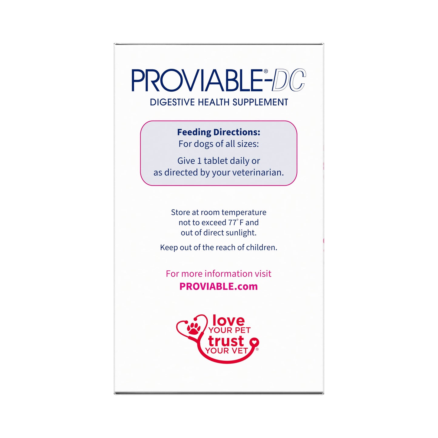 proviable-dc chew tablets for dogs, 60 ct