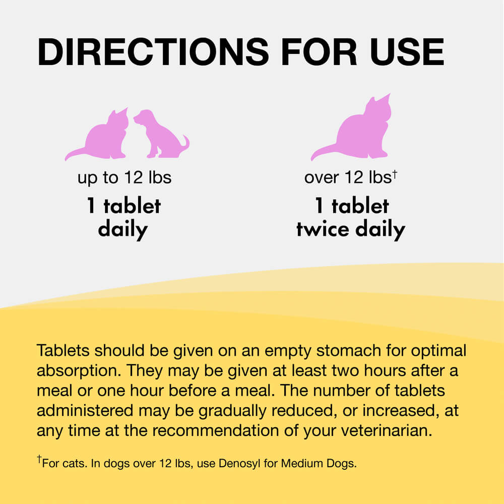 denosyl for small dogs and cats  30 stabilized tablets