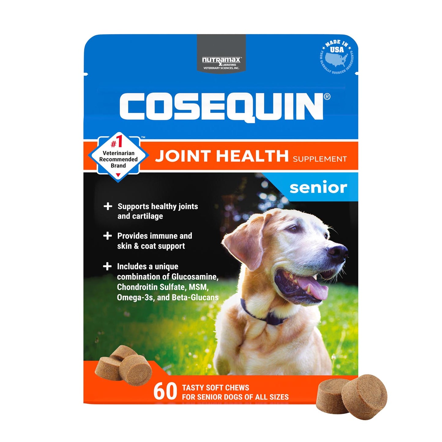 cosequin senior soft chews for dogs  60ct.