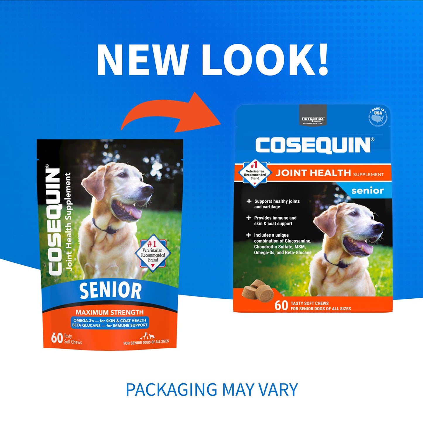 cosequin senior soft chews for dogs  60ct.